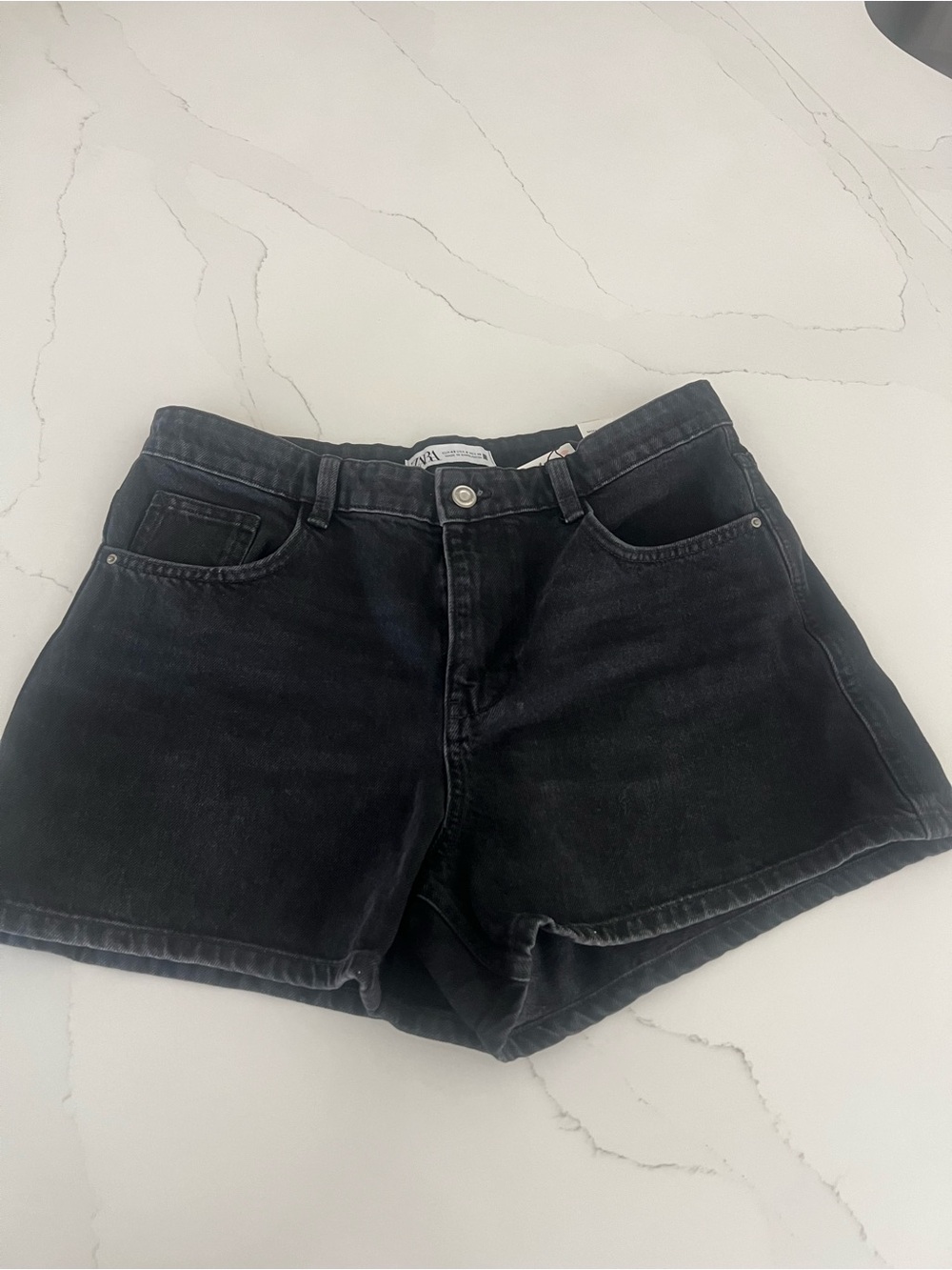 Zara Black Women's Denim Shorts